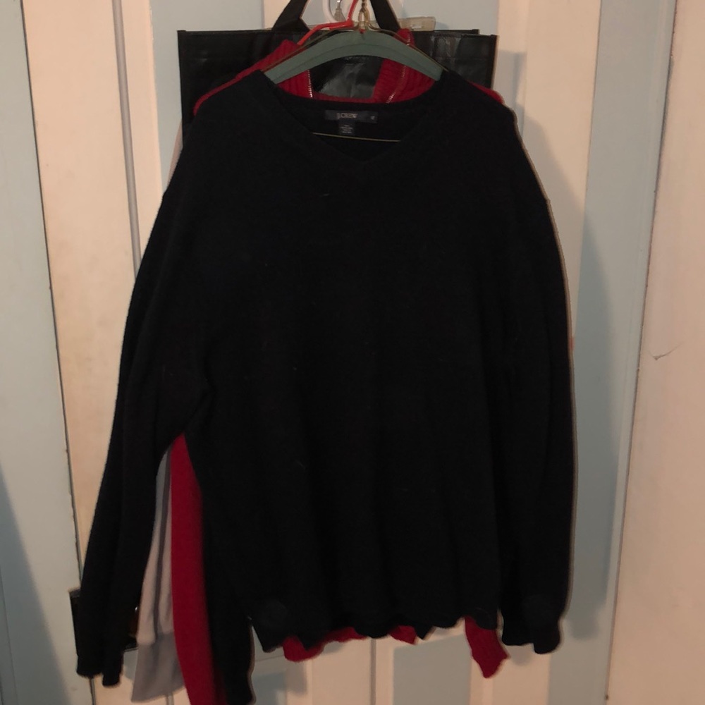 JCrew Marino Wool V Neck Sweater